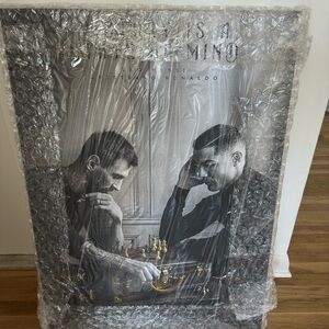 LIO MESSI/CRISTIANO RONALDO wooden canvas